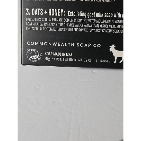 Goat Milk Soap Pack Of 3 Commonwealth Soap Co. Finest Triple Milled Quality Mens - Picture 7 of 11